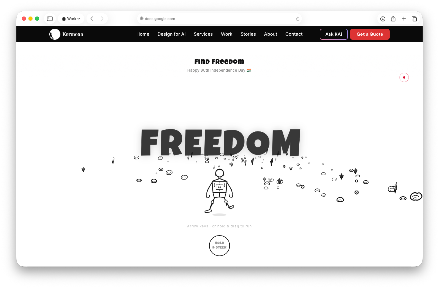 Not finding freedom was the whole point